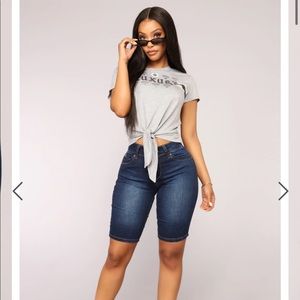 Pier A denim Bermudas - fashion nova